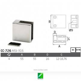 Pinza base plana CC-726