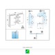 Bisagra Doble Mismo Plano con Vidrio Central