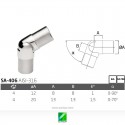 Codo articulado para tubo redondo SA-406