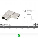 Codo tubo rectangular CT-230